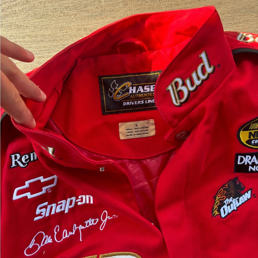 Budweiser NASCAR Red Racing Jacket - Picture 3 of 6